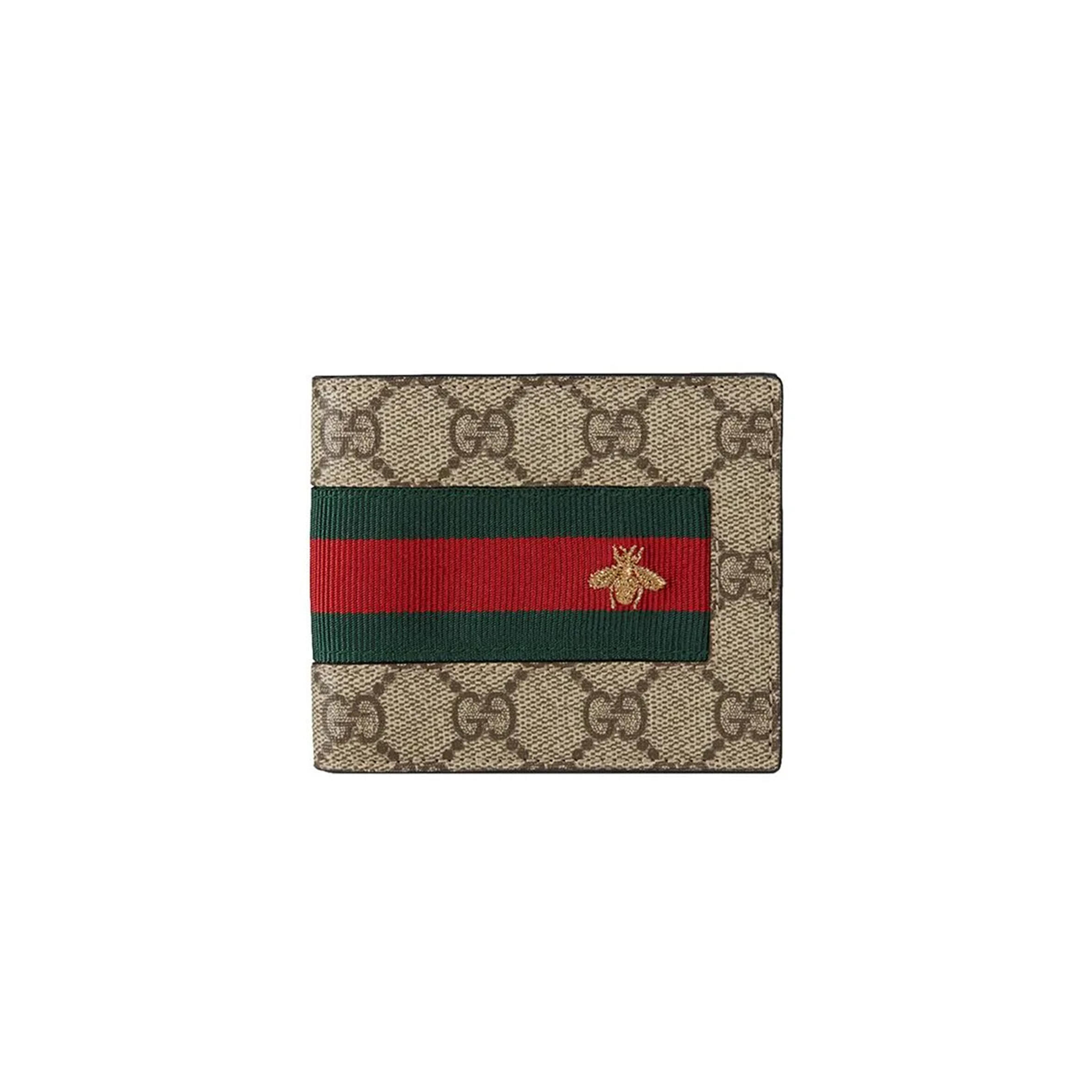GUCCI GG SUPREME BILLFOLD WALLET 408827 (21*9cm)